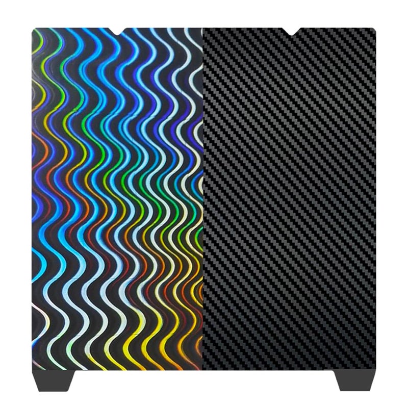 Wefuit JUUPINE Upgraded Wave Line+Carbon Fiber PET Build Plate for K1C/K1/Ender 3 V3/Ender 3 V3 KE/Ender V3 SE/Ender 5 S1/Ender 3 S1 Pro/Ender 3 S1,235X235mm Spring Steel Sheet Plate 3D Printer Platforms. - Image 1